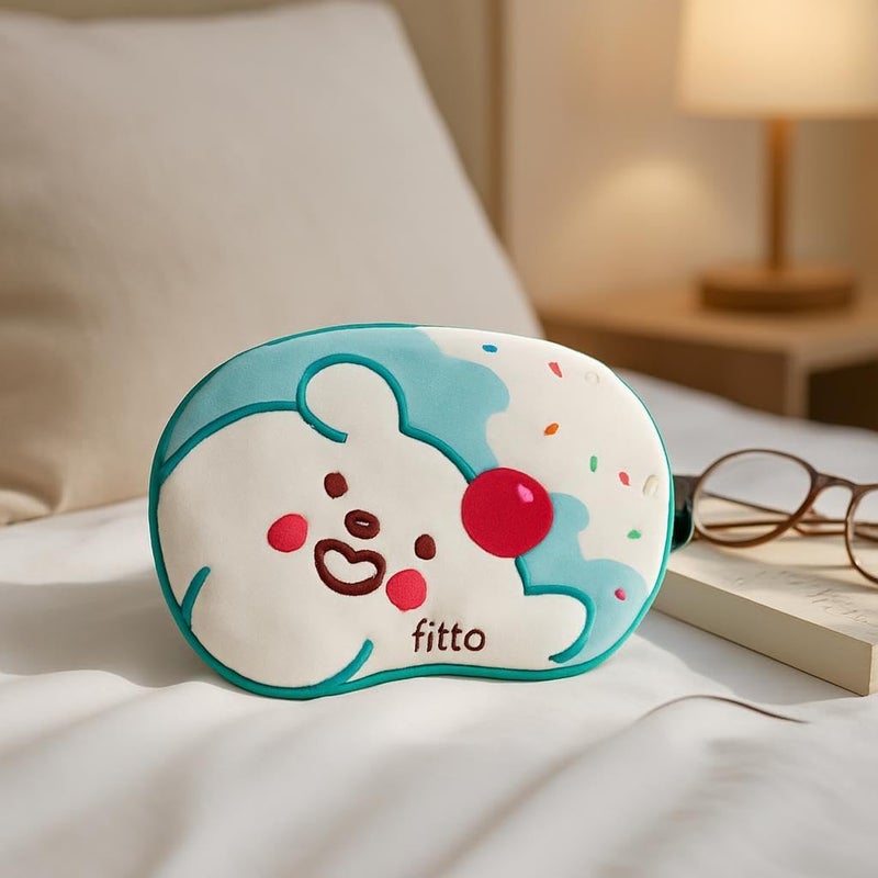 Fitto Night Blindfold Mask - Breathable and Soft Eye Mask for Comfortable Sleep, Green - Image 2