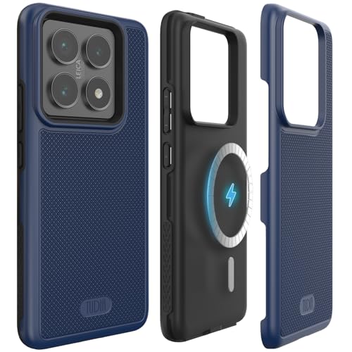 TUDIA MergeGrip [Military Grade] for Xiaomi 14T Pro 5G Case (2024) - [Drop Tested] Dual Layer Shockproof Slim Heavy Duty Tough Protective Phone Cases Cover (Indigo Blue, Magsafe Compatible) - Image 1
