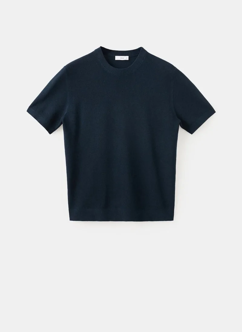 Mango Man  Cotton fine-knit t-shirt for Men | Best Price UAE