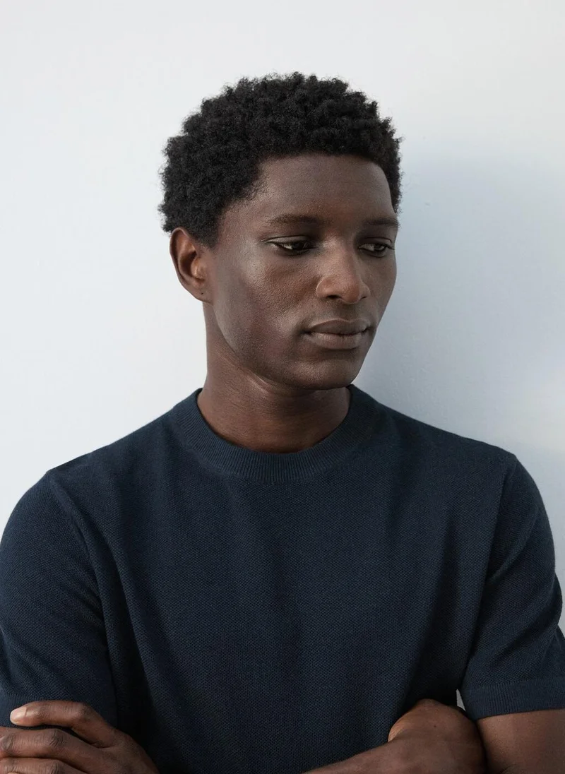 مانجو مان Cotton fine-knit t-shirt