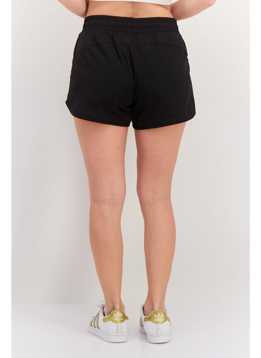 PUMA Women Regular Fit Brand Logo Training Shorts, Black  - Image 3