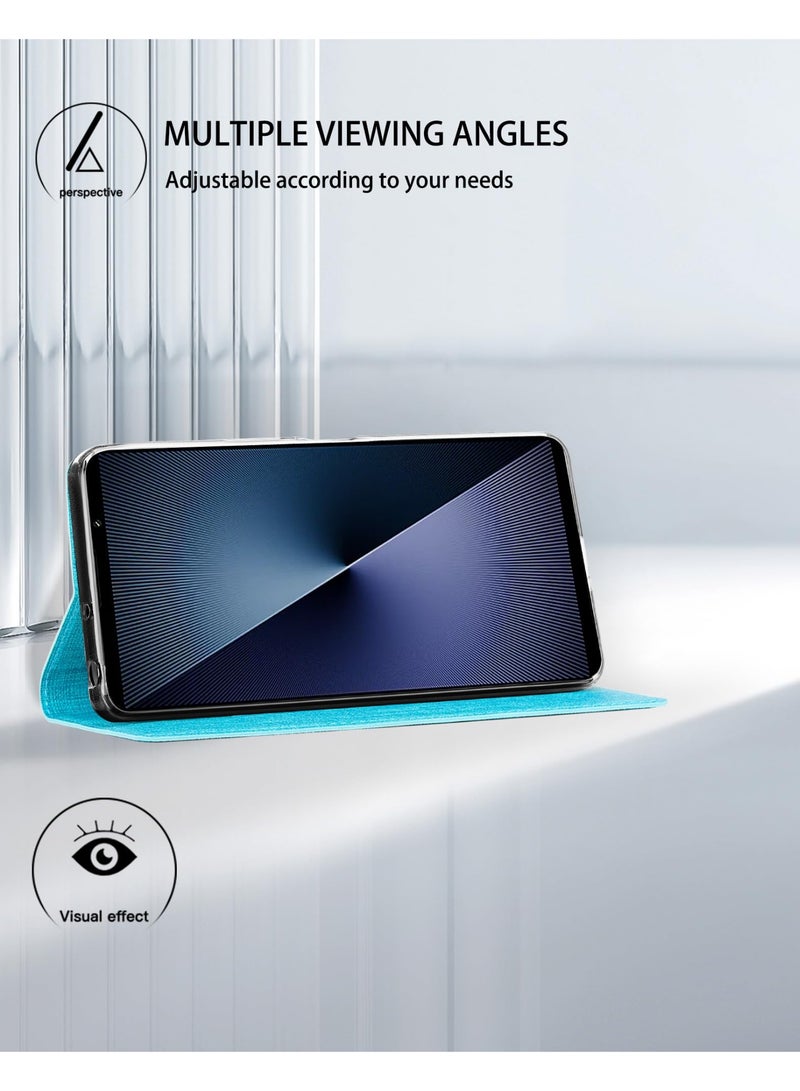 general Compatible with Sony Xperia 1 VII (7th Gen) 2025 Case, Flip Folio Wallet Case Slim PU Leather Case ID Credit Card Slots Kickstand Magnetic Closure TPU Bumper Cover - Image 3