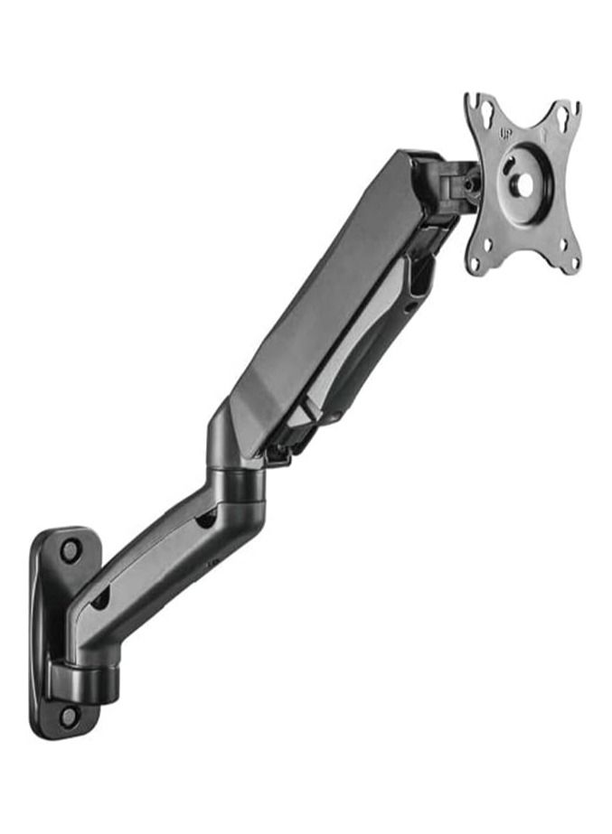 Counterbalance Single Monitor Arm Wall Mount | For 13-32 Inches | Full Motion Long Arm with Gas Spring | Height Adjustable | Desk Mount. - Image 1