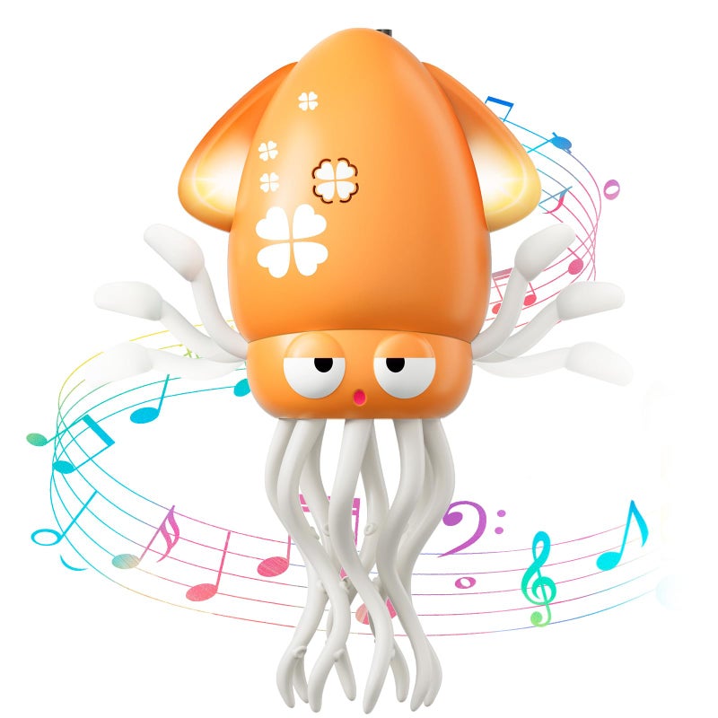 WAVISA Dancing Squid Baby Toy Tummy Time Toys Rechargeable Crawling Octopus with Music and Light for 36 612 1218 36 Months 1 Year Old Learning Walking Toddle Easter Basket Stuffers 1st Birthday Gifts - Image 3