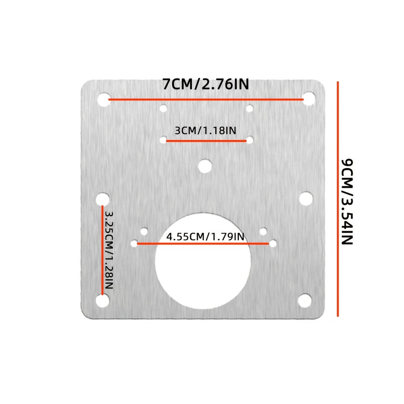 Heavy Duty Polished Stainless Steel 5 Set Cabinet Hinge Repair Plates With 70 Screws Door Hinge Brackets Reinforcement Plate For Easy Installation Home Office Restaurant - Image 3