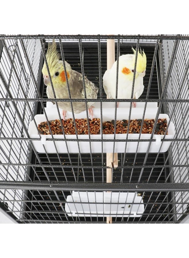 Egardenkart 132Cm Wrought Iron Standing Large Flight King Bird Cage For Cockatiels African Grey Quaker Amazon Sun Parakeets Green Cheek Conures Pigeons Parrot Bird Cage Birdcage With Stand Large  - Image 5