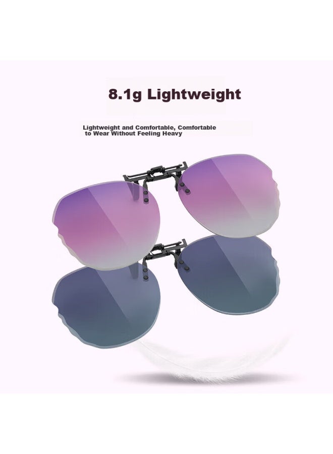 Parim Myopia Sungl Clip-on For Women Ultra-light Polarized Driving Clip-on Sungl Uv Protection - Image 1