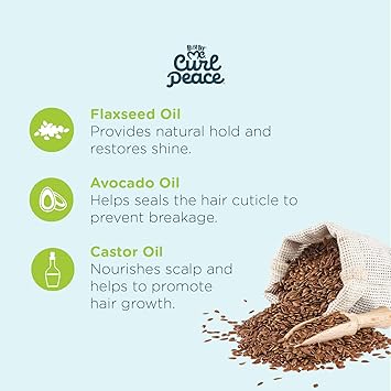 Just for Me جل تثبيت تجعيد الشعر "Just for Me" - يقلل من التجاعيد ويحتوي على زيت بذور الكتان وزيت الأفوكادو وزيت الخروع الأسود - يغذي ويقوي الشعر 55 أونصة - Image 3