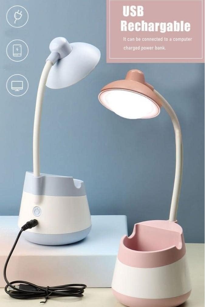 اباجوره مكتب بذراع مرن، قابل للتعديل بزاوية 360 درجة لأجهزة الكمبيوتر والدراسة (متعدد الالوان ) - Image 2