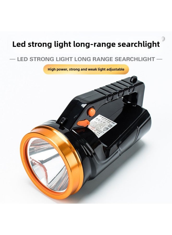 Strong Light Led High Power Portable Searchlight Patrol Special Forces Fire Outdoor Flood Control Camping Long-range High Brightness-Color:8883 Lithium Battery ]  - Image 5