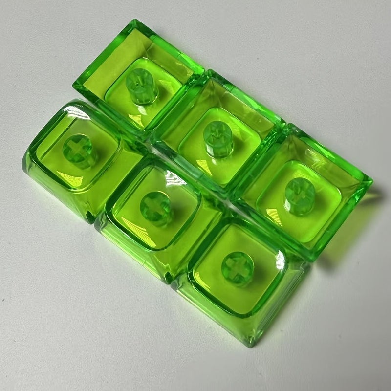 12 Transparent XDA Profile PC Keycaps DIY For Cross Axis Magnetic Switch Mechanical Keyboards - Image 5