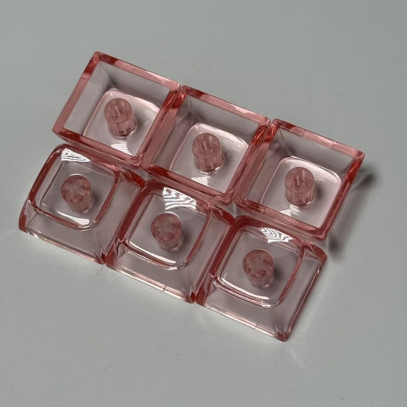 12 Transparent XDA Profile PC Keycaps DIY For Cross Axis Magnetic Switch Mechanical Keyboards - Image 4
