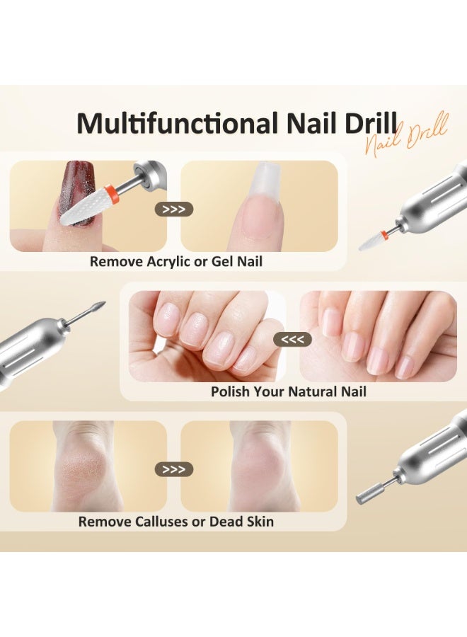 Bukela Professional Cordless Electric Nail File Kit with 12 Bits, 6 Speeds, Rechargeable Base - Portable Manicure Tool for Acrylic Gel Nails, Perfect for Women, Salon and Home Use - Image 2