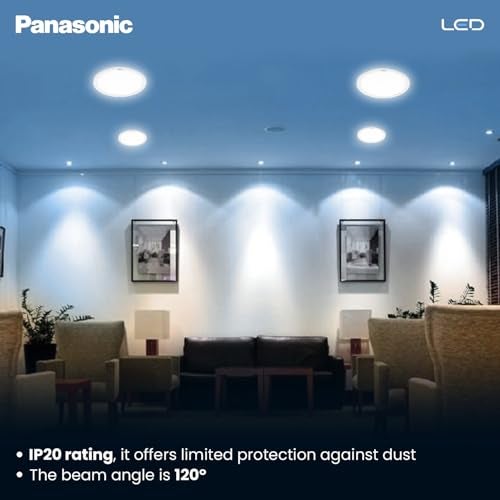 Panasonic باناسونيك 15 واط LED PC Downlighter، مصباح سقف دائري للمنازل والمكاتب مع فتحة 150 مم، إضاءة سقف باردة بيضاء (PDLM01157R3) - Image 3