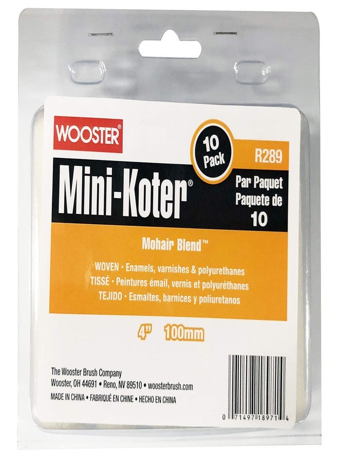 Wooster Brush Mini-Koter R289 4 inch Mini Roller Mohair Blend - 10 Pack - Image 1