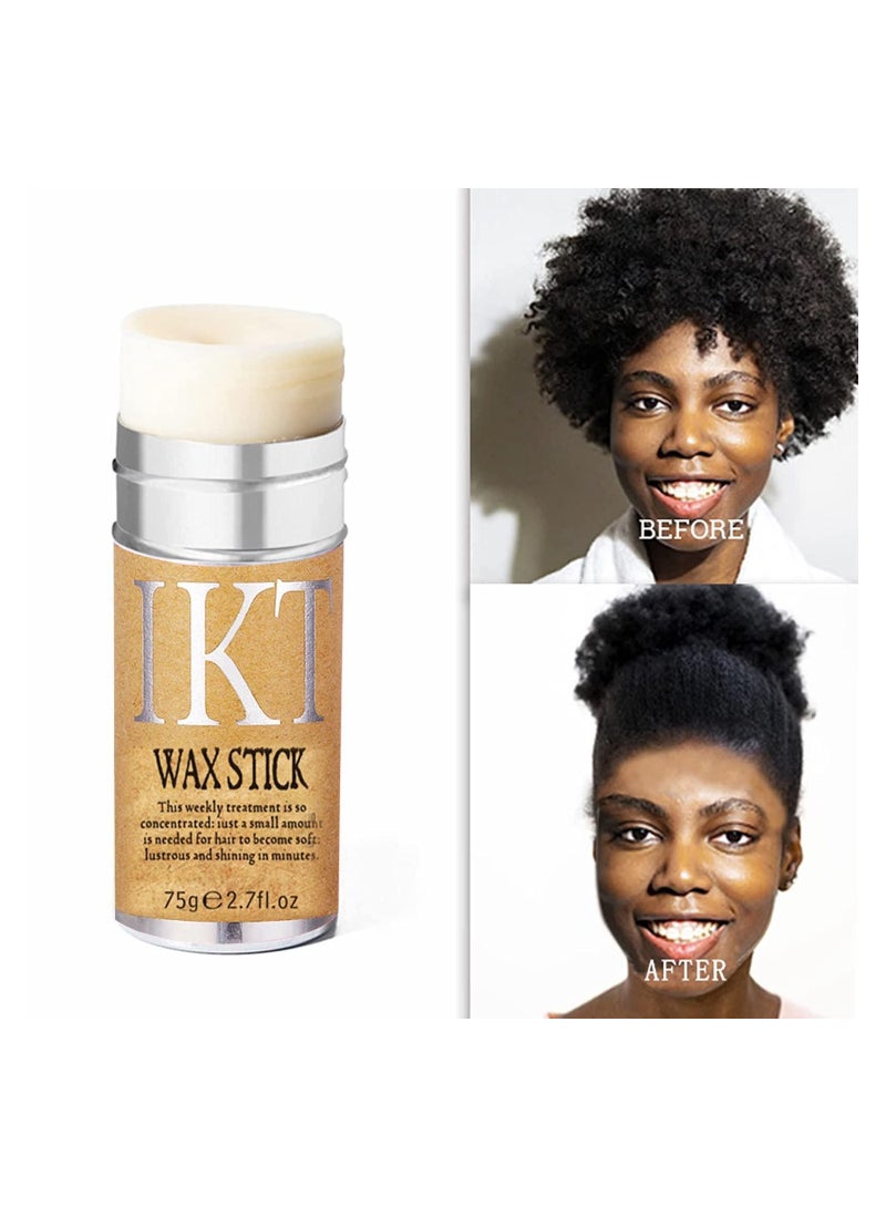 IKT 1pcs Hair Wax Stick, Wax Stick For Hair Wigs, Strong Hold Non-Greasy Slick Stick, Hair Styling Wax - Image 1