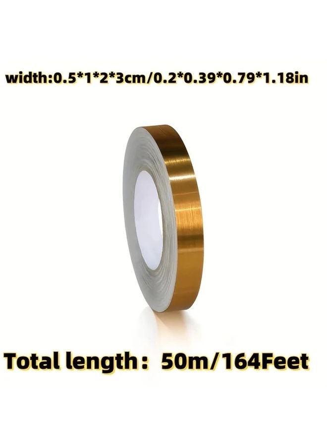 Golden Self Adhesive Tile Sticker Tape Waterproof Wall Gap Sealing Strip 1cm - Image 3