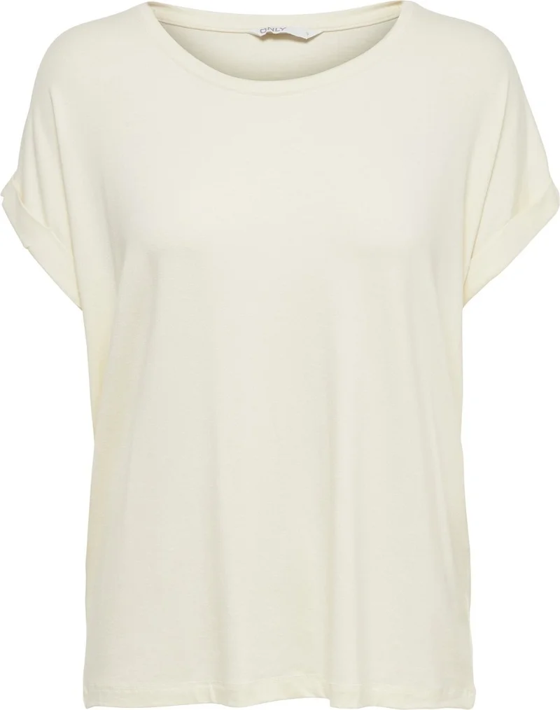 ONLY Women's Wide Collar Basic T-Shirt 15106662