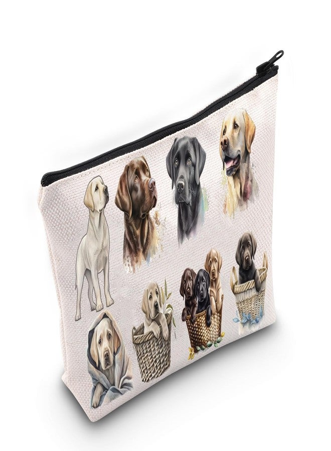 LEVLO Labrador Retriever Cosmetic Makeup Bag Gift For Black Lab Dog Lover Black Labrador Mom Travel Pouch Bag Labrador Retriever Merchandise (Labrador Retriever) - Image 1