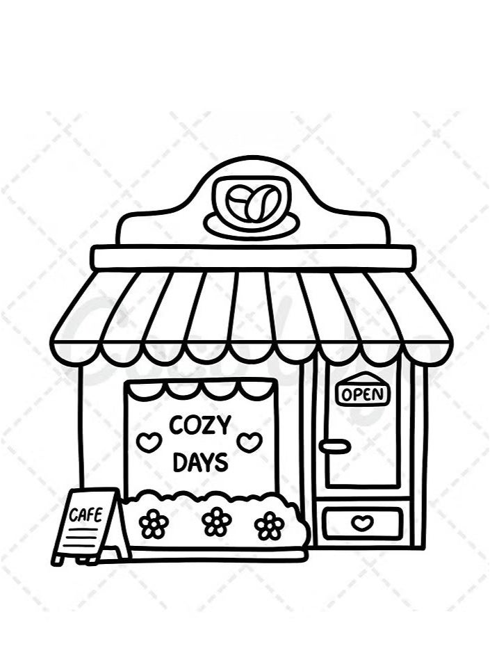 عام كتاب تلوين لتخفيف التوتر للكبار والأطفال: تصميمات جريئة وسهلة مع مناظر طبيعية، أزهار، وحيوانات | رسومات كبيرة بسيطة، مواضيع لطيفة لعلاج القلق بالفن (سلسلة بولد آند إيزي) - Image 5