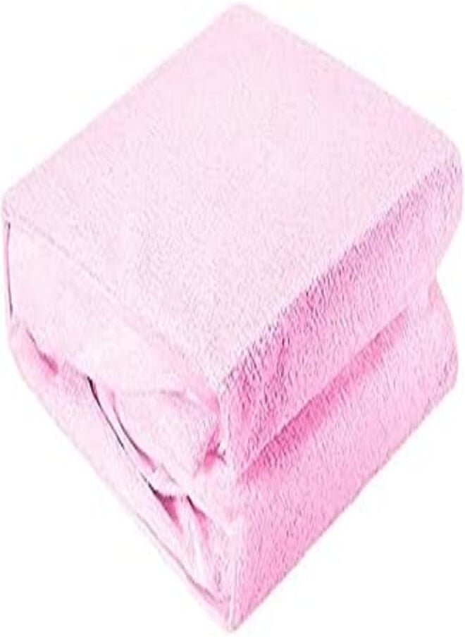 WAREF Waref Queen Plus Size, Cotton,Solid Pattern, Pink - Bed Runners & Scarves 