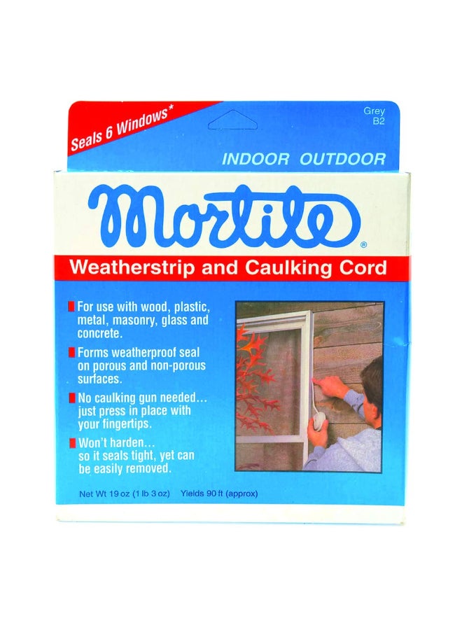 Frost King Mortite Fingertip Weatherstrip and Caulking Cord Grey 90 ft B2 - Image 1