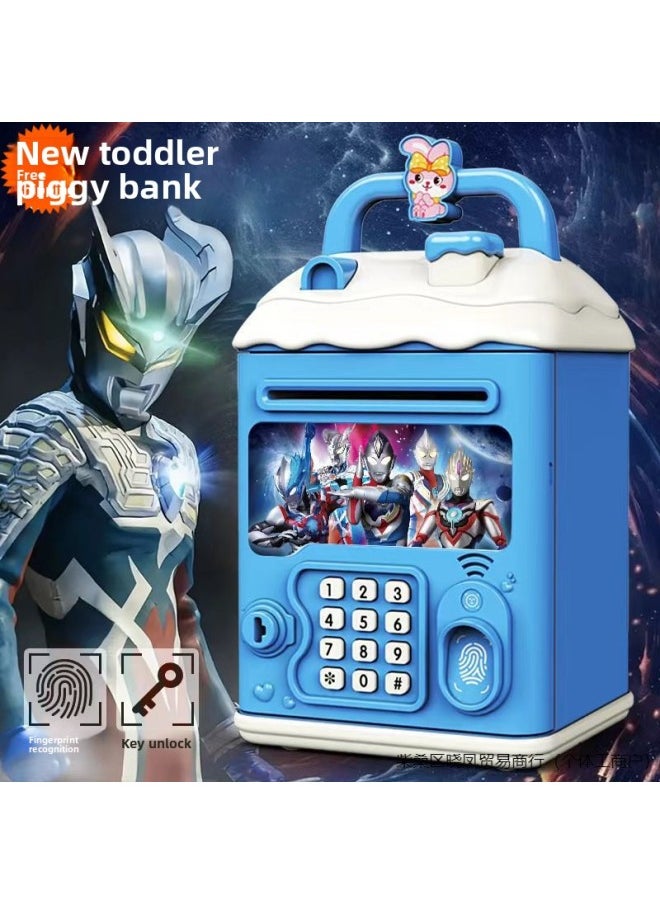 Generic - Children's Girls Kulomi Piggy Bank Can Access Only In And Out Of Boys Savings Password Box Wholesale-Color:Ice Princess [key Unlocking⭐Password Fingerprint⭐Automatic Door Opening] Battery Model - Image 1