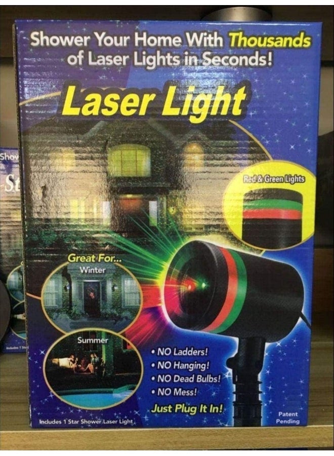 Outdoor Christmas Laser Projector Sky Star Stage Spotlight Showers Landscape Garden Lawn Light DJ Disco Lights RG Decorations - Image 4