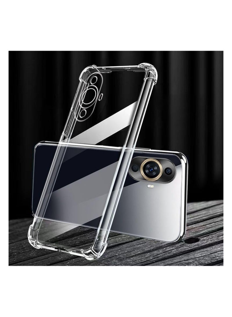 ولديك جراب Huawei Nova 11 | مصمم خصيصًا لجراب Huawei Nova 11 | جراب نحيف مرن من مادة TPU مع وسادة هوائية وامتصاص الصدمات من المطاط الناعم والسيليكون مناسب لهاتف Huawei Nova 11 | شفاف - Image 3