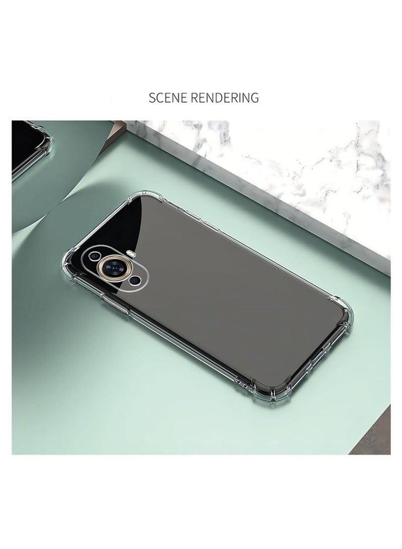 ولديك جراب Huawei Nova 11 | مصمم خصيصًا لجراب Huawei Nova 11 | جراب نحيف مرن من مادة TPU مع وسادة هوائية وامتصاص الصدمات من المطاط الناعم والسيليكون مناسب لهاتف Huawei Nova 11 | شفاف - Image 4