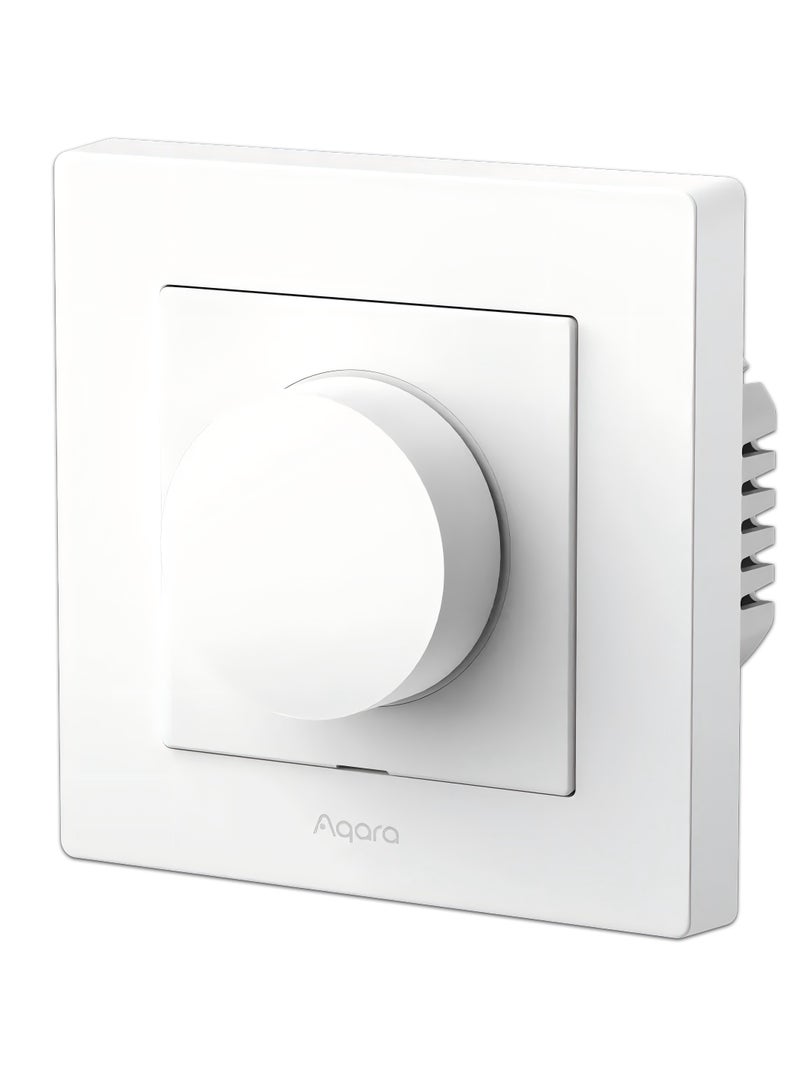 Aqara Dimmer Wall Light Switch H2 EU,Thread/Zigbee Protocol, 2-in-1 Neutral, Single Switch, 200W for dimmable LED/CFL/incandescent/Halogen/ELV Lights,Supports Apple Home,Alexa,Google and Matter-White - Image 2
