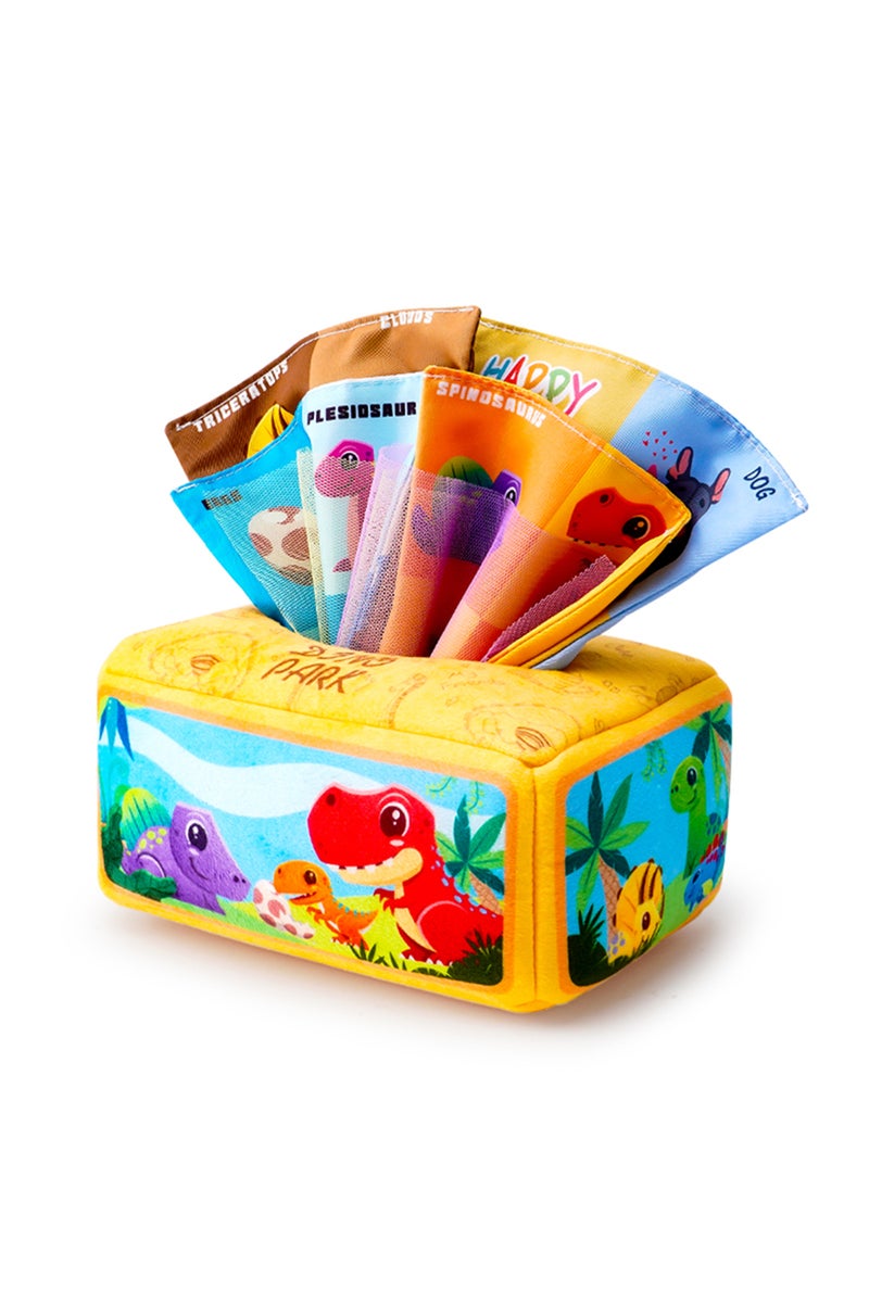 Dinosaur Baby Draw Paper Towel Tearing Tissue Box Baby Puzzle Early Education Montessori Children Cl