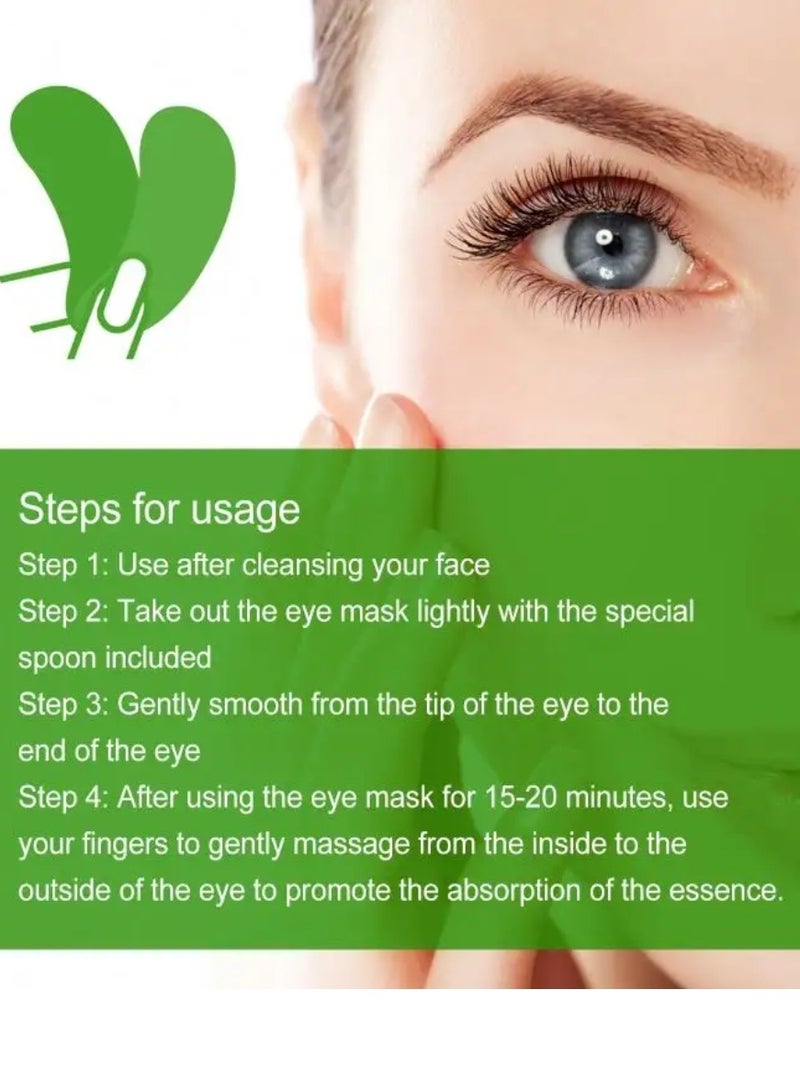 West&Month 30 Pcs Seaweed Firming Eye Mask Improving Eye Bags Dark Eye Circles Under Eye Gel Pads with Collagen Hyaluronic Acid Under Eye Masks Eye Pads  Fade Fine Lines Around Eyes Dark Circles Hydrating Moisturizing Eye Mask - Image 2