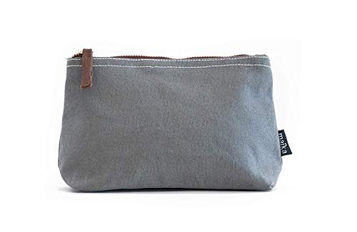 maika Women's Cosmetics Pouch, Waxed Ash - Image 2