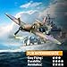 volantexrc RC Plane Spitfire Fighter 4CH Remote Control Airplane RTF with Aileron Gyro Aerobatics 3 Modes to Fly Hobby Radio Controlled Warbird Aircraft for Adults BeginnersGreen - Image 4