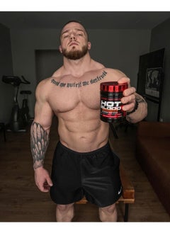 SCITEC NUTRITION Hot Blood Hardcore Pre Workout Tropical Punch 30 Servings Explosive Energy  - Image 3