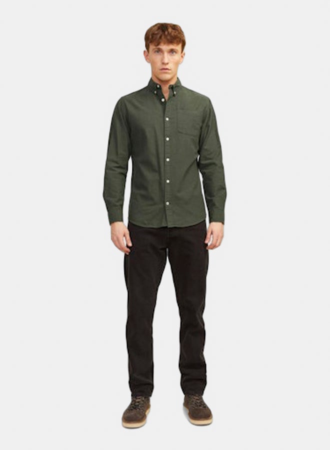 JACK & JONES JACK & JONES Mens Oxford Longsleeve Shirt  - Image 3