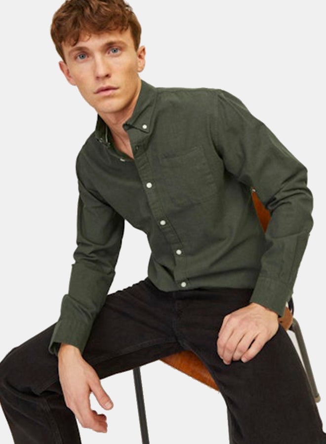JACK & JONES JACK & JONES Mens Oxford Longsleeve Shirt  - Image 1