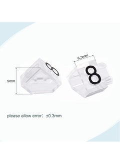 MECCANIXITY Adjustable Removable Mini Cube Price Tag Display Number Letter Price Label Stand Block Kit For Shop Counter Black On Clear,6.3X9Mm,14 Sets  - Image 3
