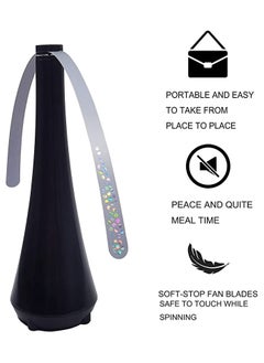 Y&D Fly Repellent Fan for Flies  Tables Indoor Outdoor Meal Portable Fan Food Protector Lightweight Soft Touch Blades Tabletop Dinner Party BBQ  - Image 5