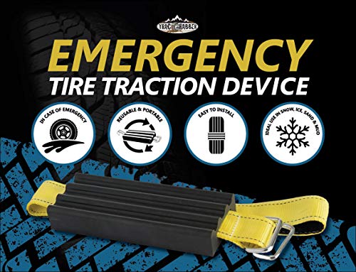 TRACGRABBER Tire Traction Device for Trucks Large SUVs Set of 4 Made in the USA Anti Skid Emergency Tire Straps to Get Unstuck from Snow Mud Sand Snow Traction Mat or Tire Chain Alternative - Image 3
