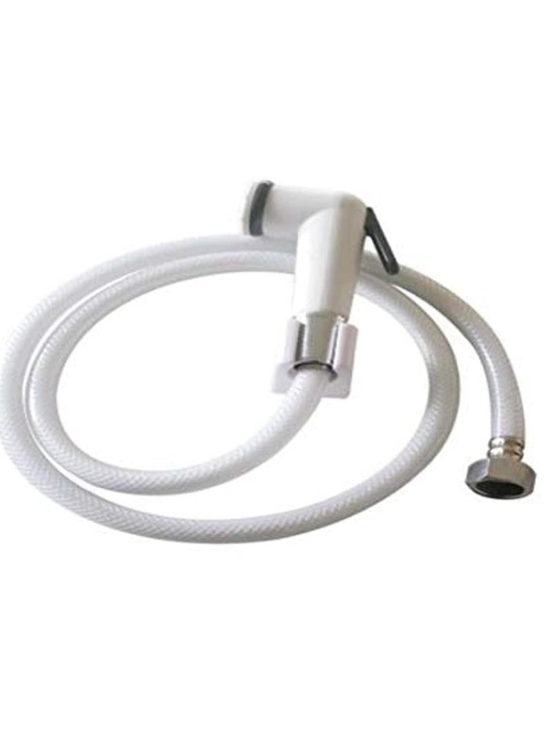 i diD Multi-functional Toilet Bidet with Holder and Connection Cable – Perfect for cleaning baby diapers and personal hygiene. It features a modern and sleek design in white, adding a touch of simplicity and beauty to your bathroom. It offers easy and convenient installation, ensuring comfort and efficient use. Whether you're looking for a safe product to clean baby diapers or for personal use, this bidet provides the ideal solution for hygiene and freshness with the highest level of quality and comfort - Image 1