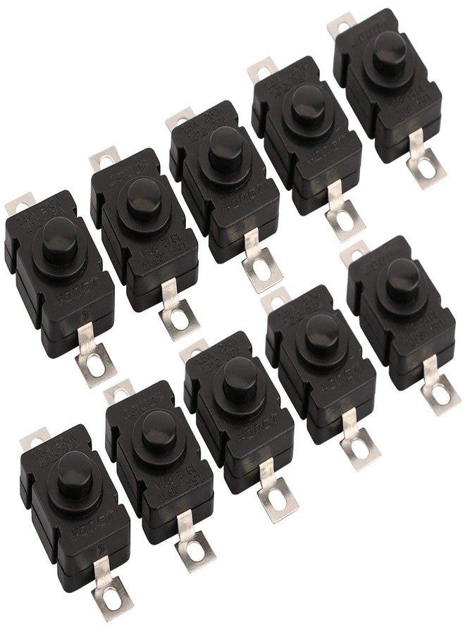 AVS COMPONENTS مكونات AVS (عبوة من 10) مفتاح ضغط ثنائي الأطراف يعمل باللمس، 260 فولت تيار مستمر، 1.5 أمبير، تشغيل/إيقاف، قفل ذاتي، ملحقات إلكترونية يمكنك تركيبها بنفسك - Image 2