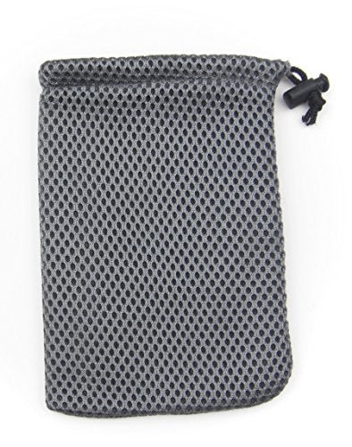 ALL in ONE 6pcs Grey Nylon Mesh Drawstring Bag Pouches for Mini Stuff Cellphone Mp3 10x15cm (4x6 Inch) - Image 2