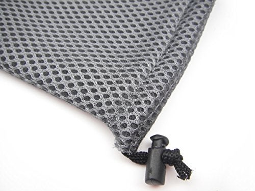 ALL in ONE 6pcs Grey Nylon Mesh Drawstring Bag Pouches for Mini Stuff Cellphone Mp3 10x15cm (4x6 Inch) - Image 4