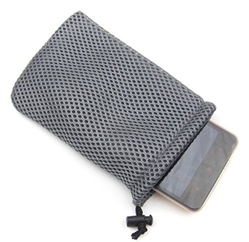 ALL in ONE 6pcs Grey Nylon Mesh Drawstring Bag Pouches for Mini Stuff Cellphone Mp3 10x15cm (4x6 Inch) - Image 5