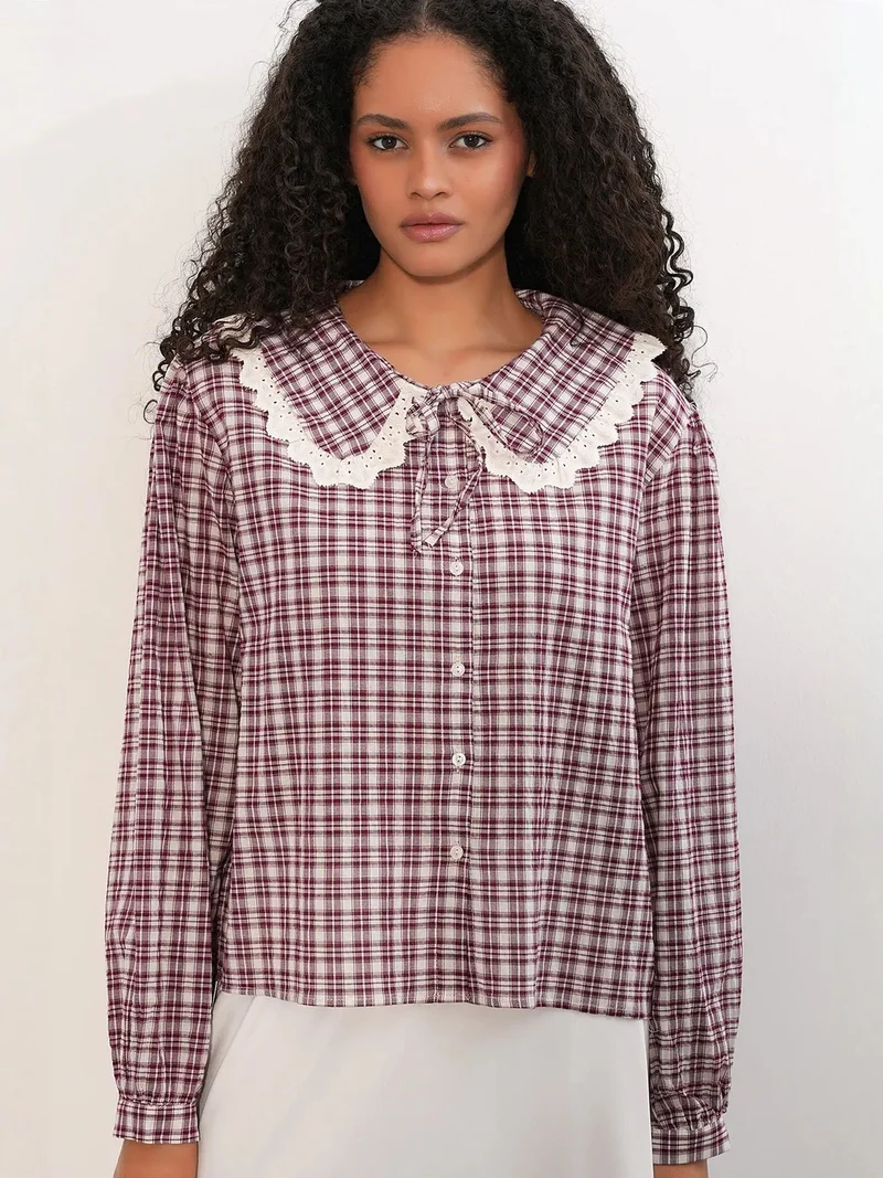 BDART Women's Plaid Viscose Poplin Shirt