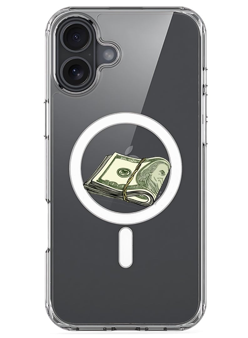 Theodor Magnetic Case for Apple iPhone 17 Compatible with MagSafe Wireless Charging, Shockproof Phone Bumper Cover - Cash Sticker - Image 1