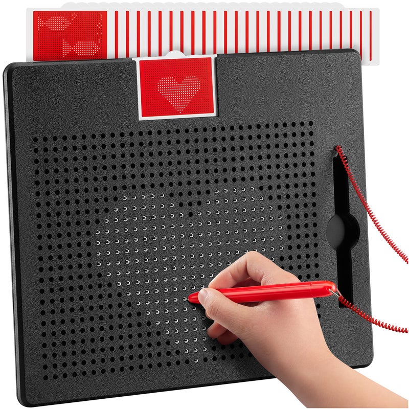 AYNAT FUN Large Magnetic Drawing Board for Kids & Toddlers with Beads and Magnet Stylus Pen - Magnetic Tablet Toy for Airplane & Car Ride Activities for Kids - Image 1