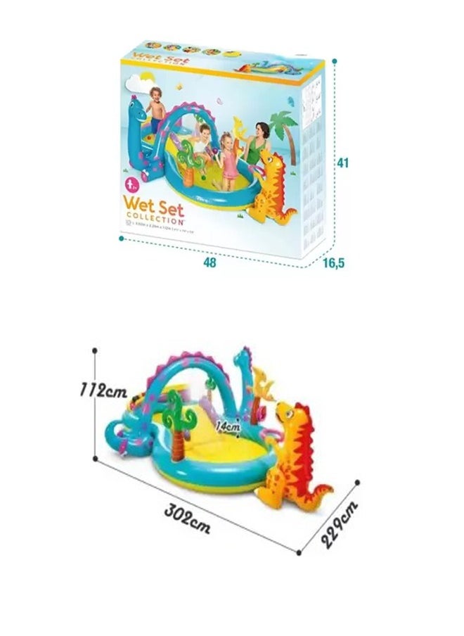 Dinosaur Themed Inflatable Swimming and Play Pool for Kids - pzsku/ZBF36D2673D63A4E9462CZ/45/_/1696679566/42559c1d-9f16-4366-afd8-44ddf1ea7356